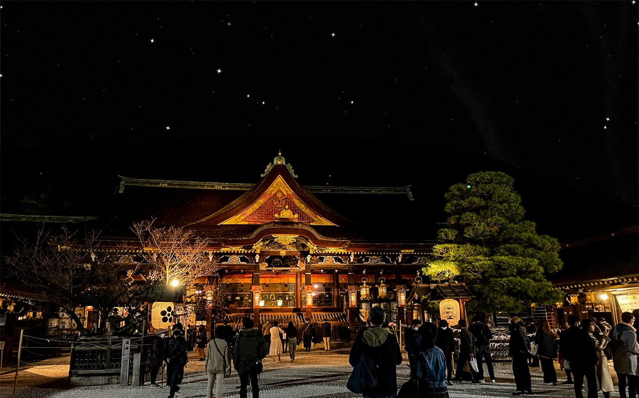 夜の北野天満宮