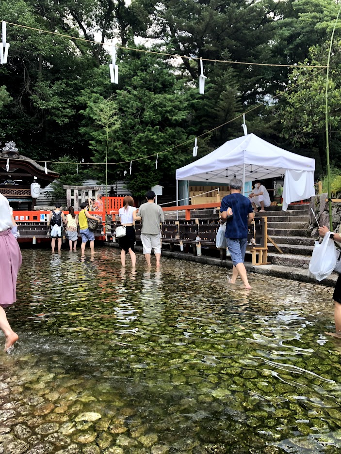みたらし祭の足つけ神事