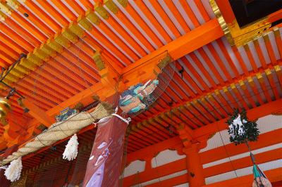 八坂神社 本殿の龍の彫刻 龍吼