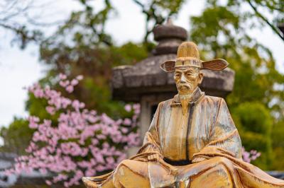 豊國神社 蜂須賀桜と秀吉像