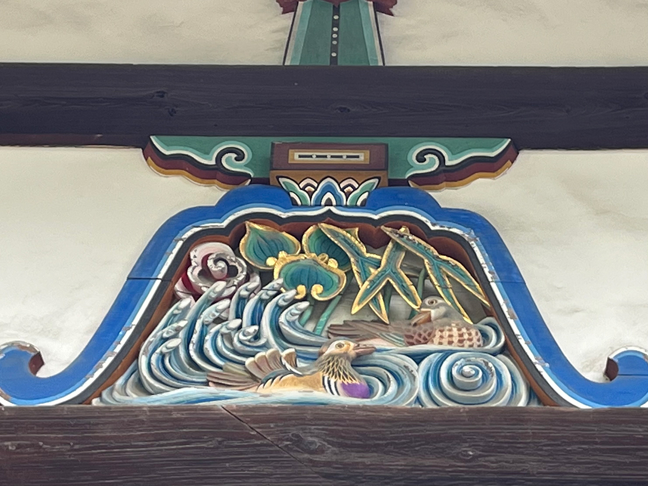 拝殿 蟇股の彫刻