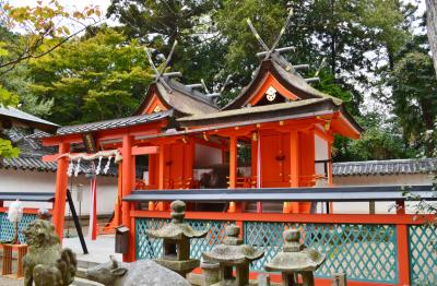 岡田鴨神社 本殿と天満宮