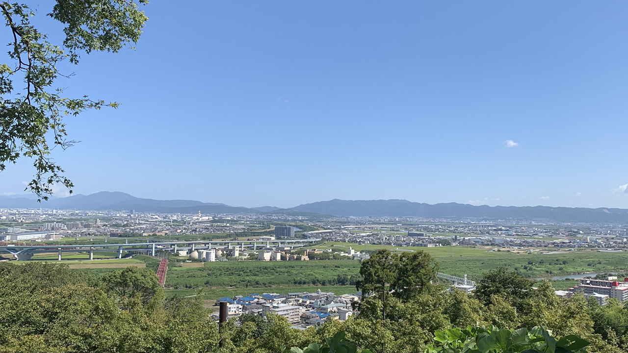 男山展望台からみえる風景