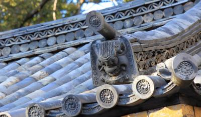 石清水八幡宮 総門の屋根の鬼瓦
