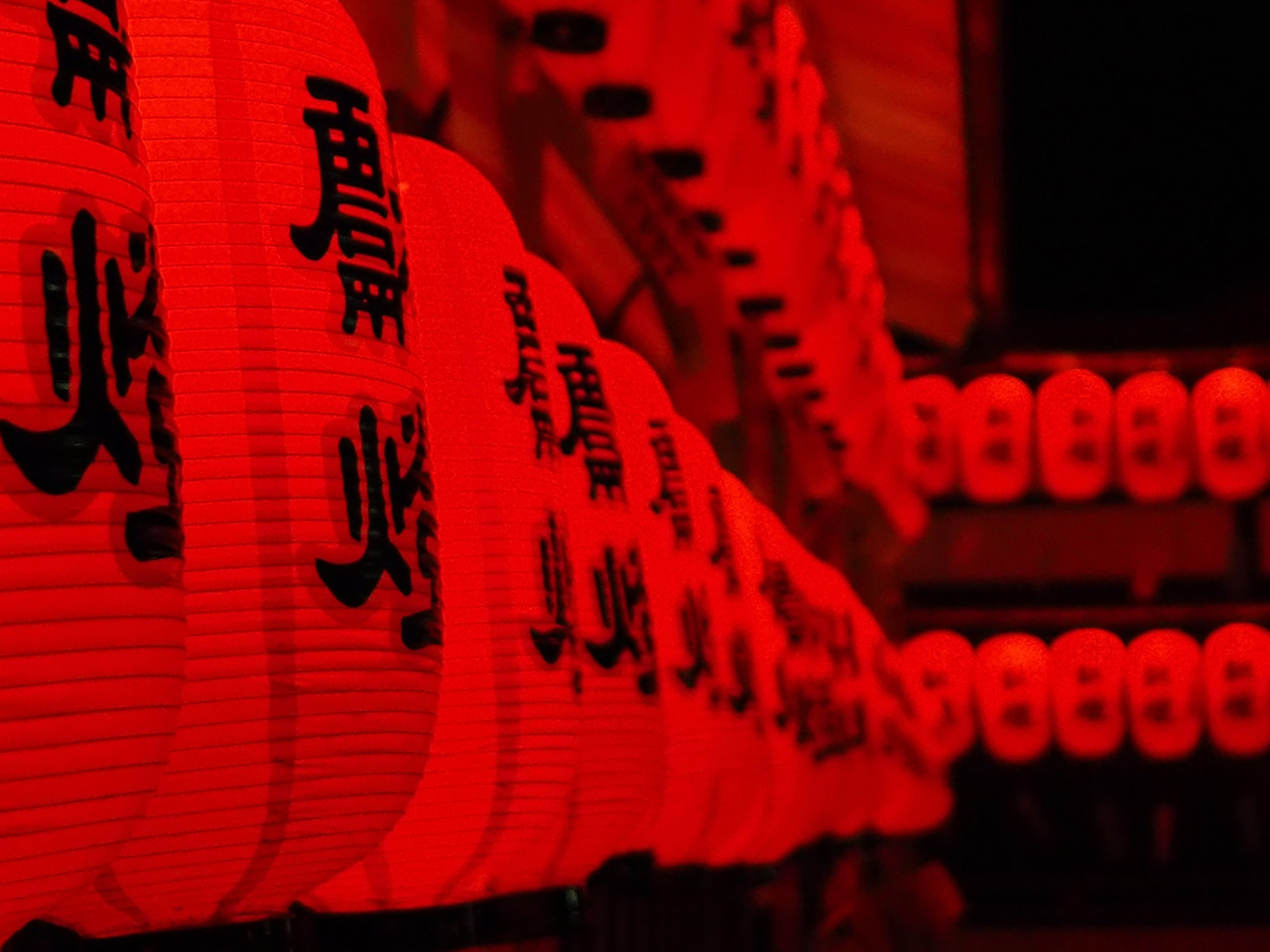 本宮祭提灯ライトアップ