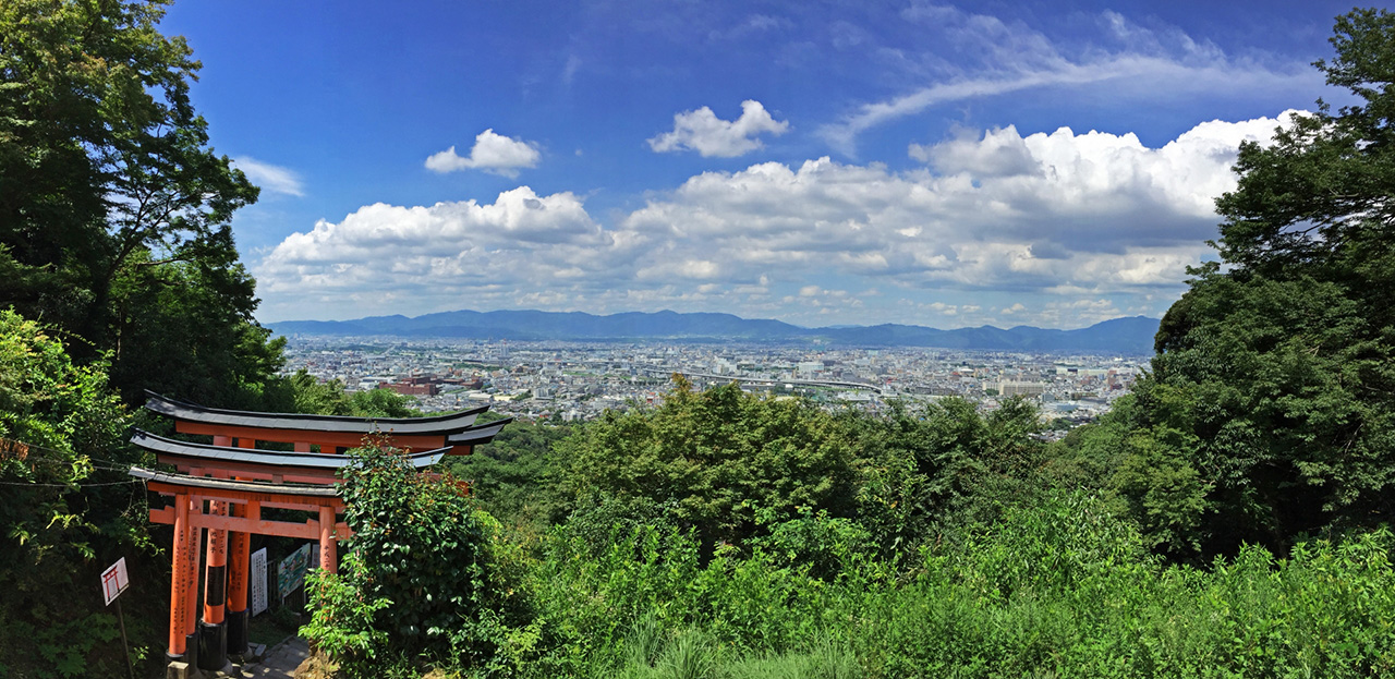 稲山からみえる京都