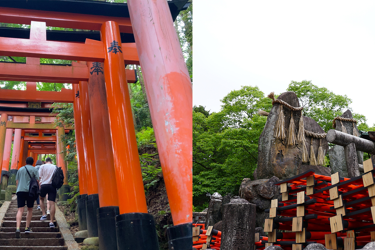 伏見稲荷大社 稲荷山の階段とお塚