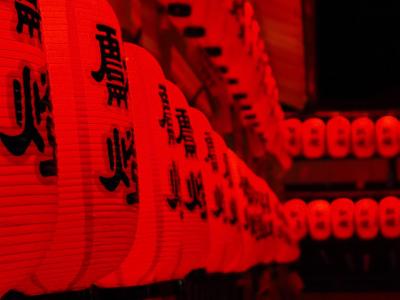 伏見稲荷大社 本宮祭提灯ライトアップ