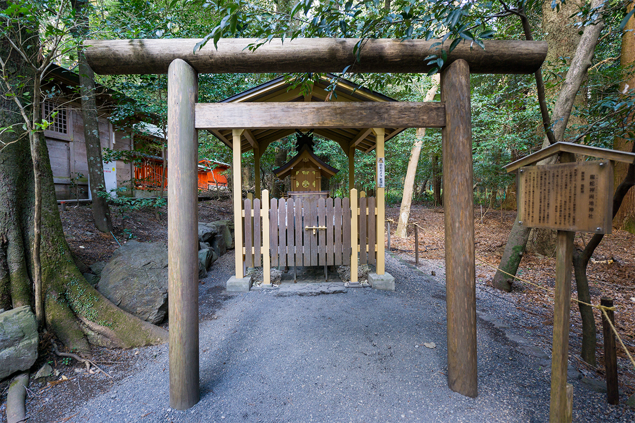 椿大神社 龍蛇神両地神社 鳥居と社殿