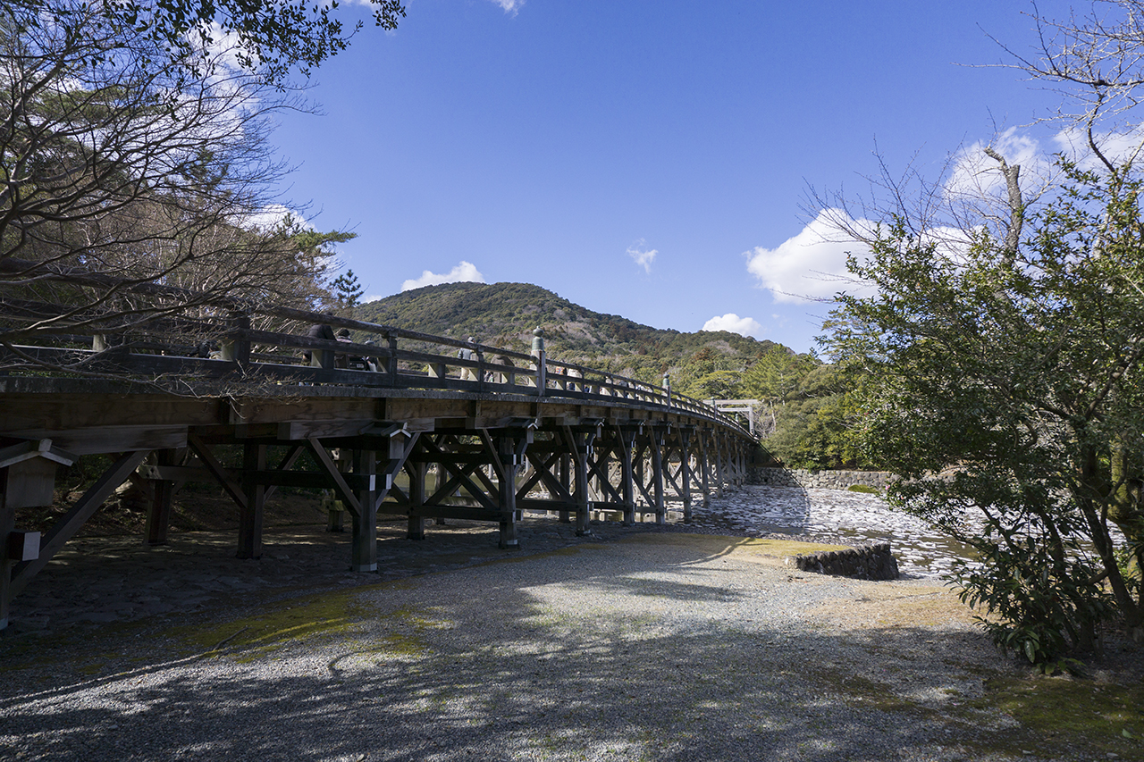 冬の宇治橋