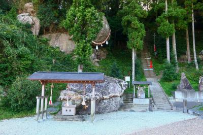 釣石神社 東日本大震災津波浸水位置