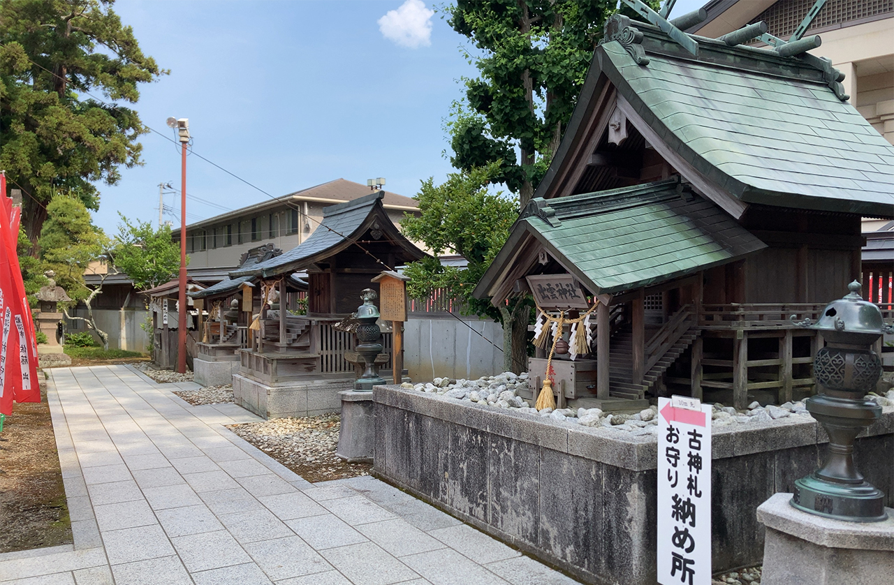 竹駒神社 境内社一覧 左側