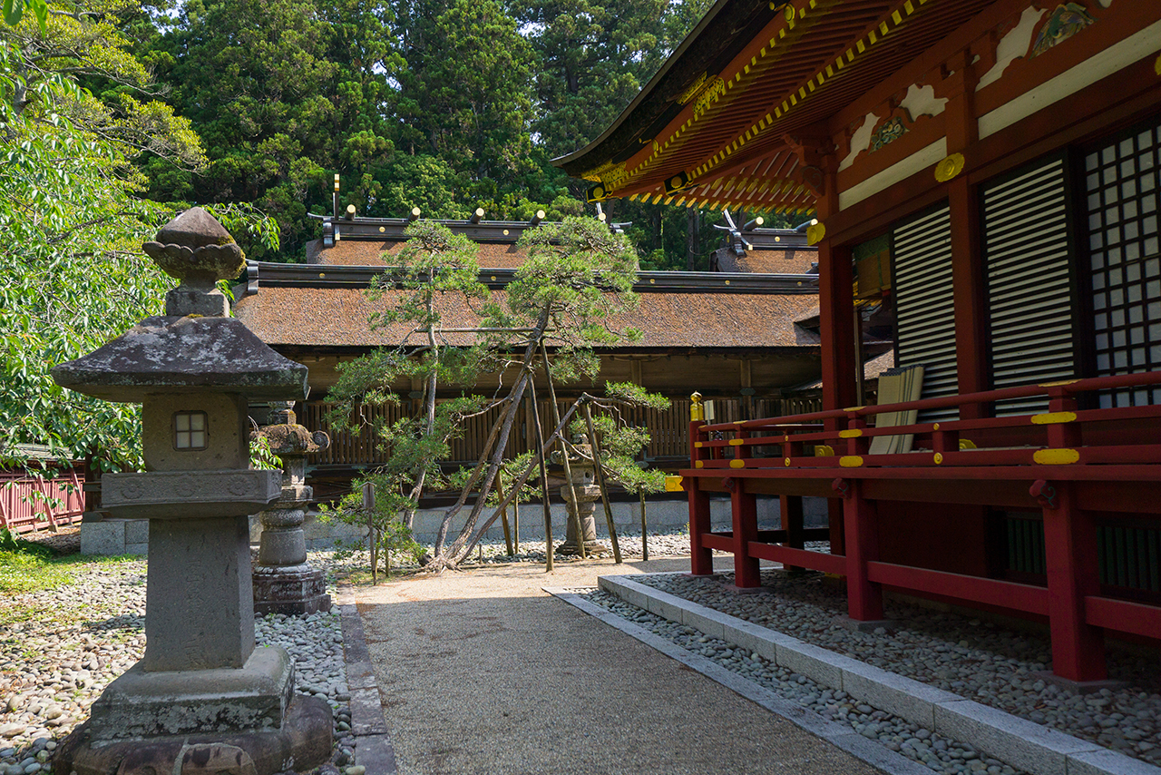 左右宮拝殿 本殿