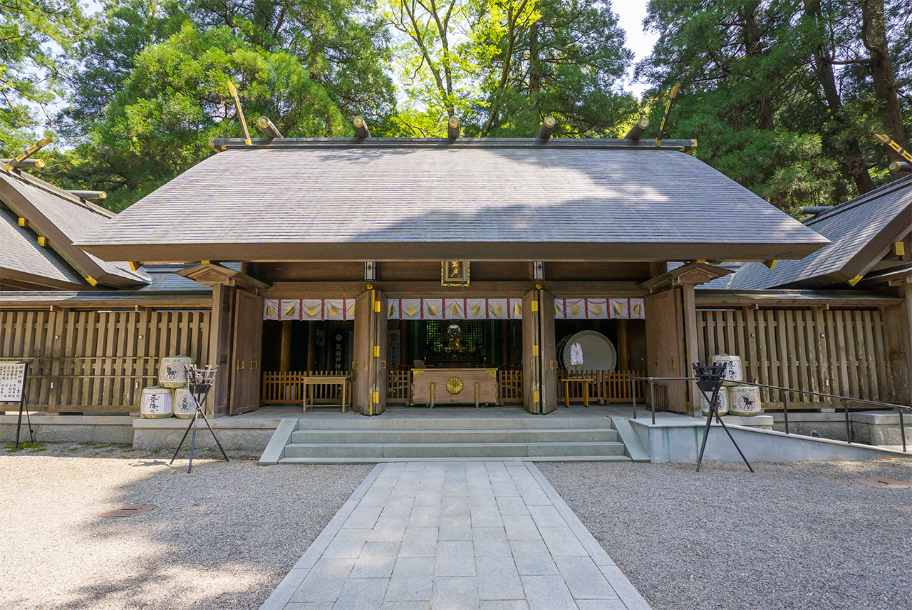 天岩戸神社 西本宮拝殿