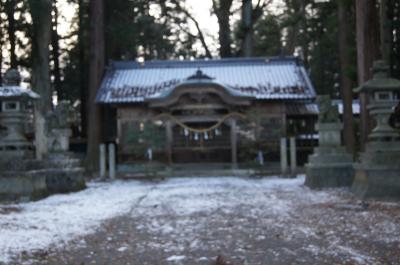波田神社 拝殿