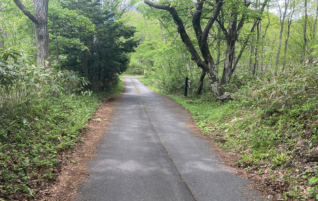戸隠古道沿いに見える稚児の塔