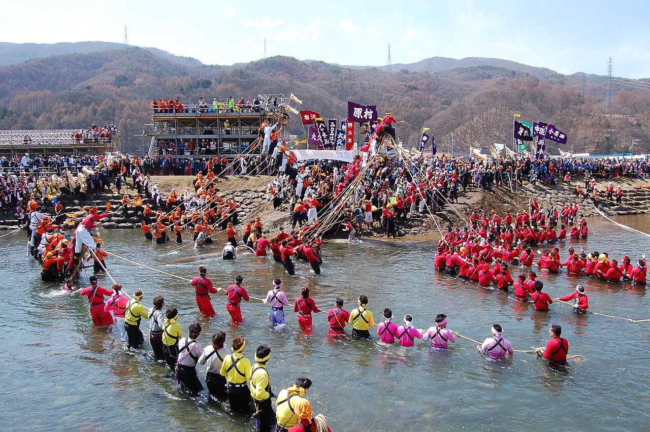 宮川の川越し
