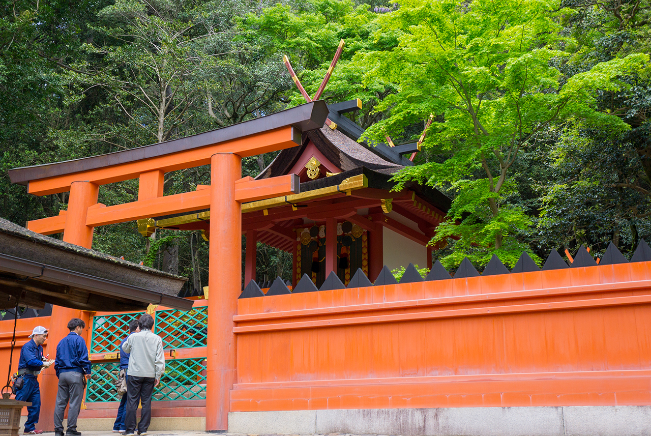 若宮　鳥居と社殿アップ