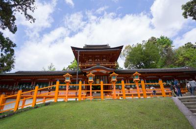 春日大社 見上げた中門