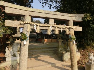 雲甘寺坐楢本神社 鳥居