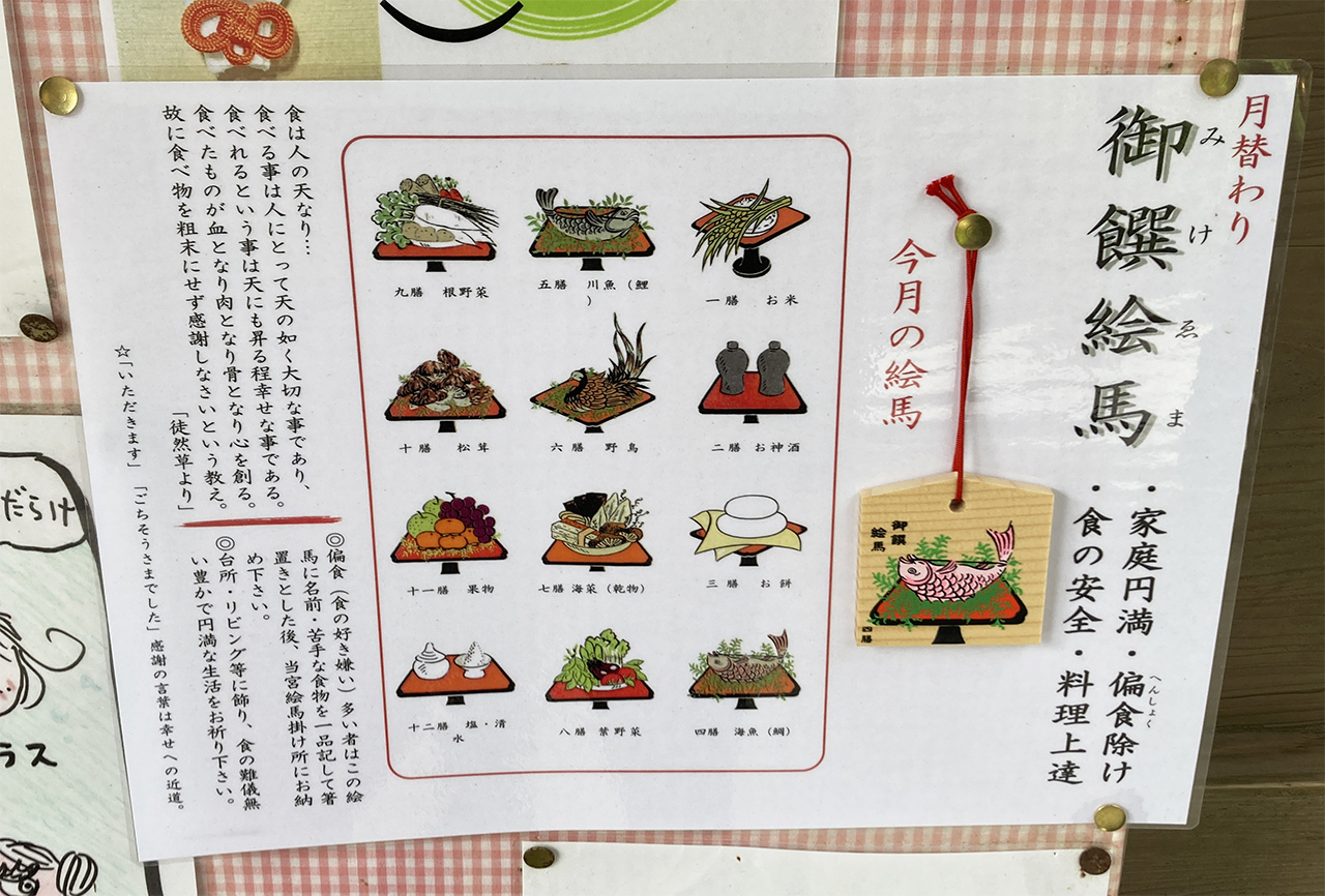 石上神宮 御饌絵馬