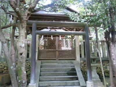 耳成山口神社 鳥居と本殿