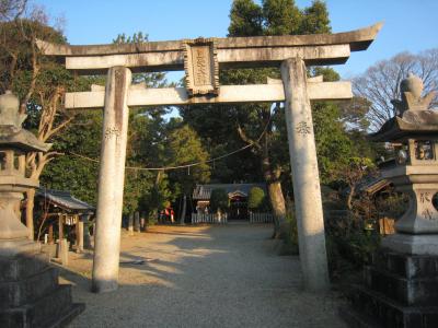 十市御縣座神社 鳥居と拝殿