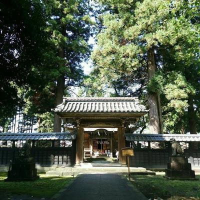 藤基神社 唐門と源氏塀