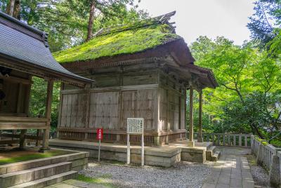 彌彦神社 弥彦神社 十柱神社 社殿 横