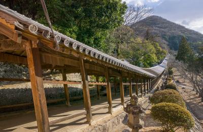 吉備津神社 南随神門から続く廻廊