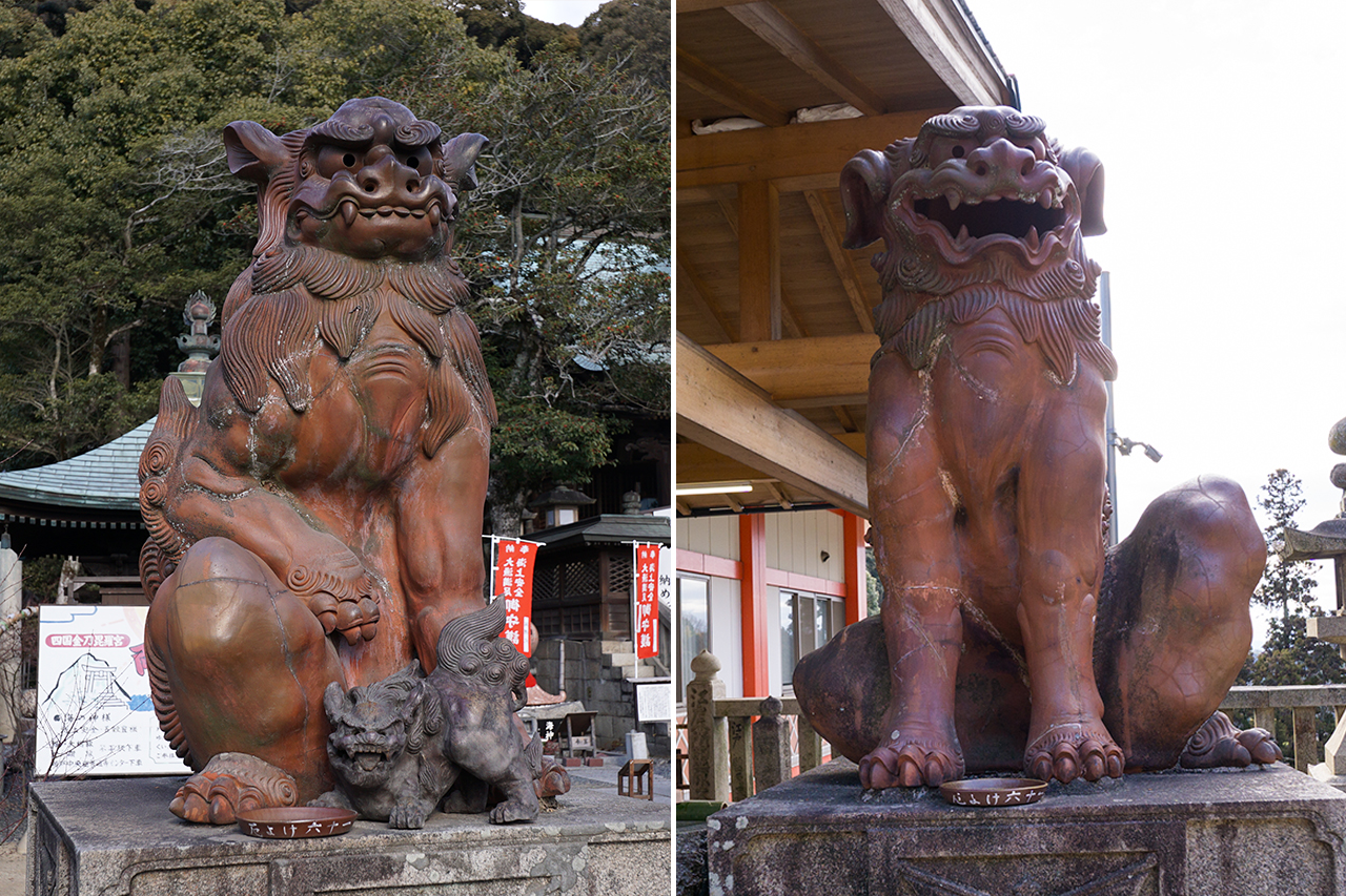 子連れ獅子狛犬