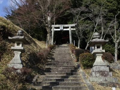 樫船神社 階段と鳥居