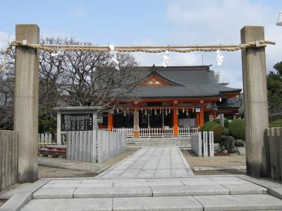 中島惣社 鳥居と拝殿