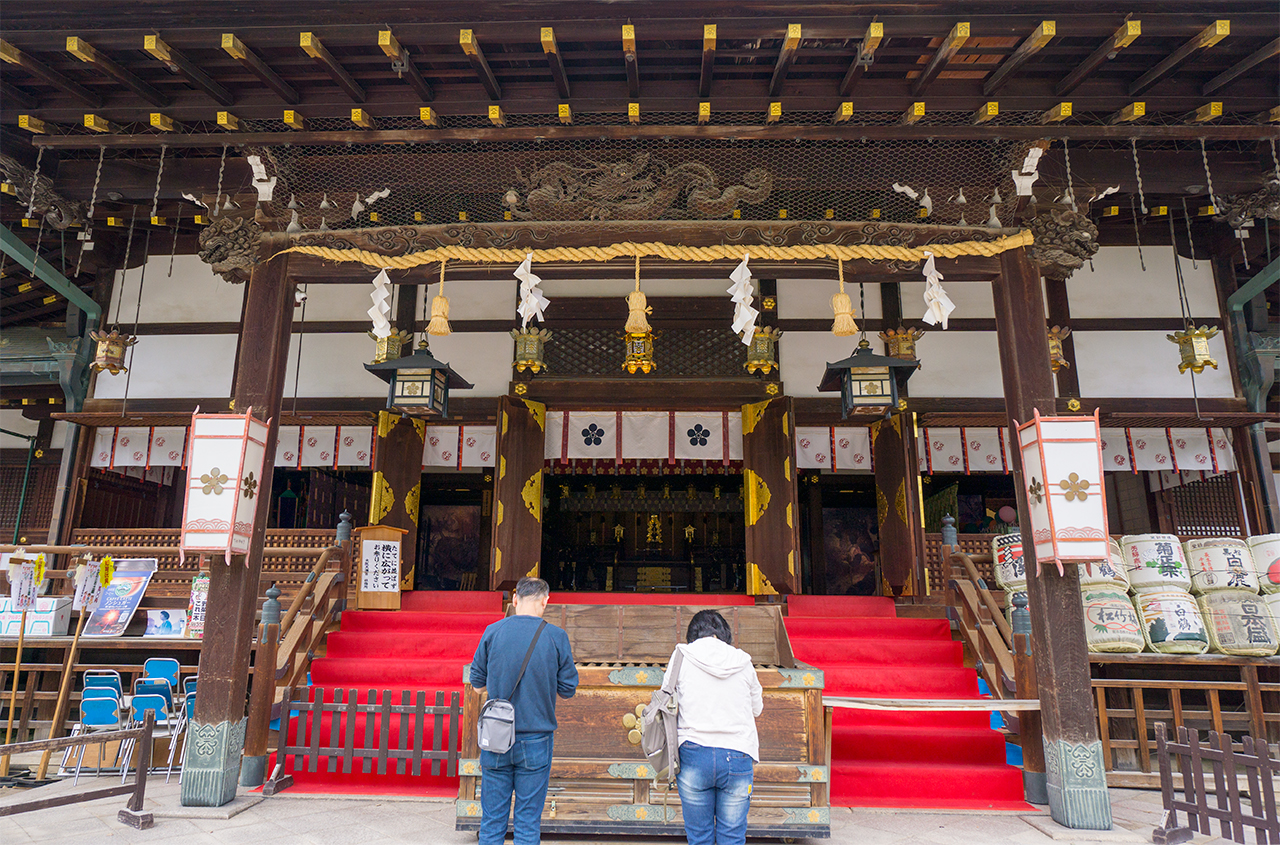 大阪天満宮 拝殿内部正面