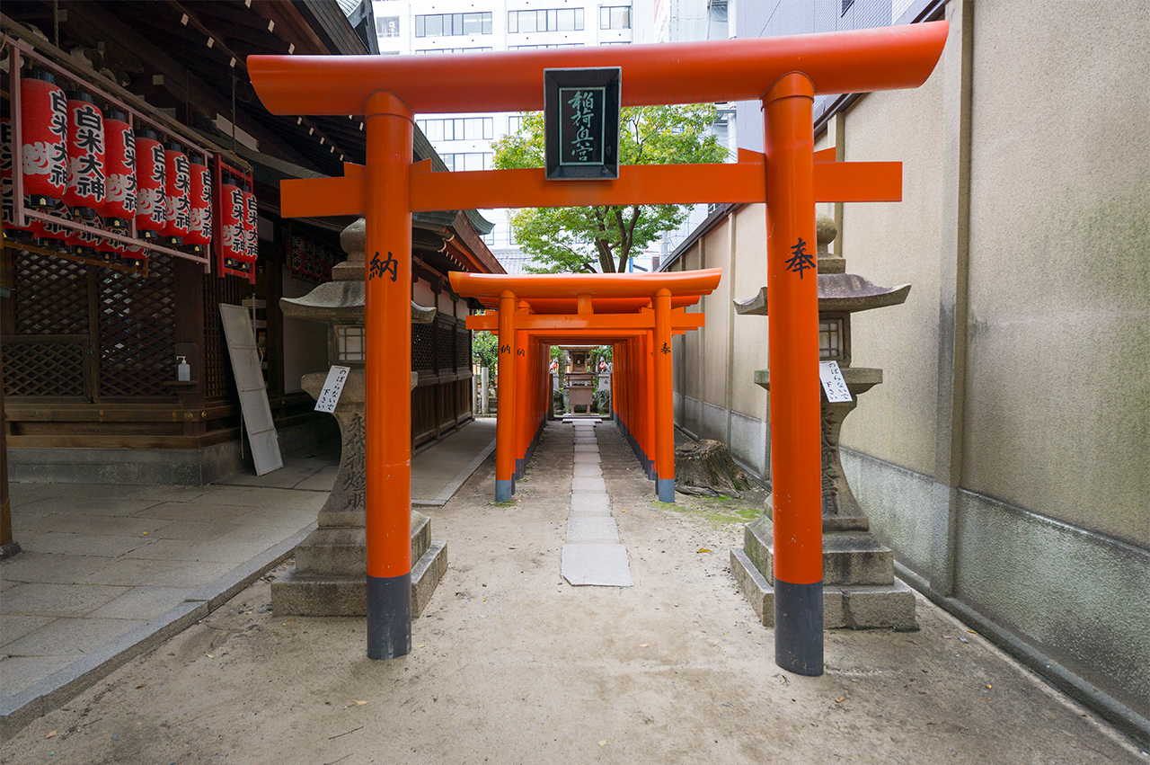 大阪天満宮 稲荷奥宮 千本鳥居