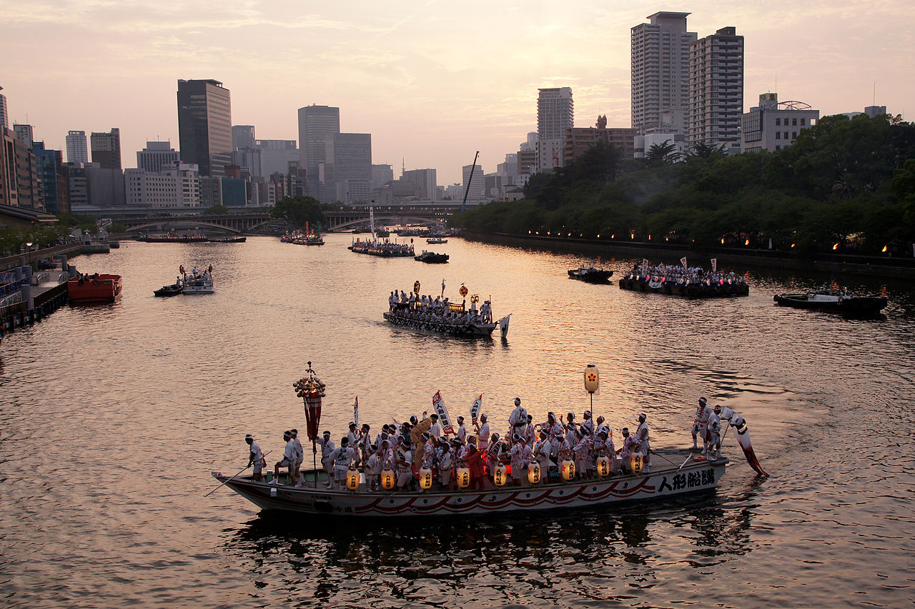 大阪天満宮 天神祭 大川での船渡御