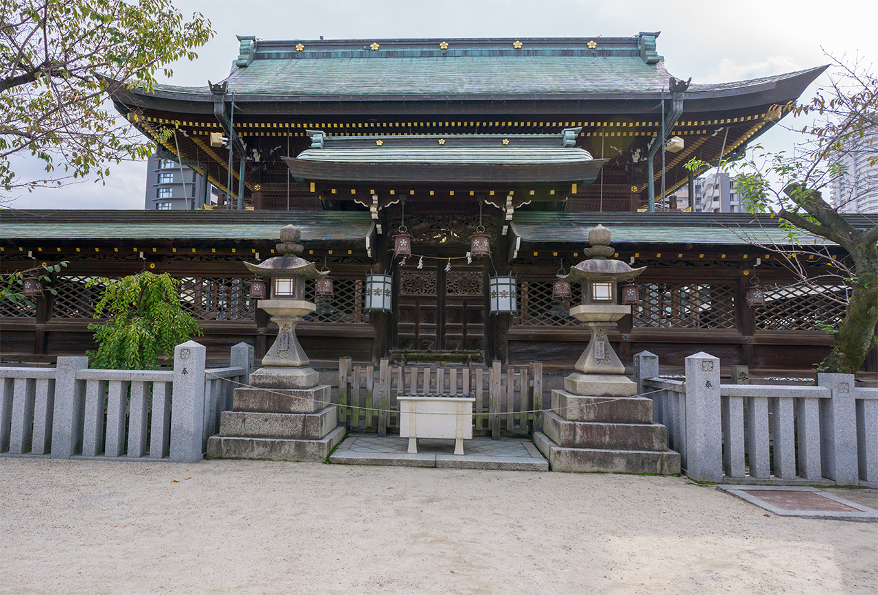 大阪天満宮 本殿 裏