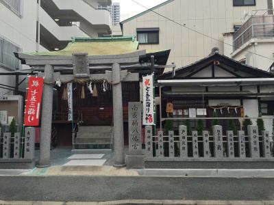 南長柄八幡宮 鳥居と拝殿