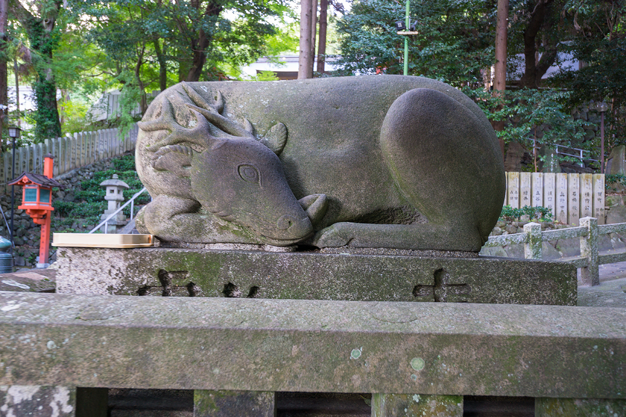 枚岡神社 撫で鹿 右側