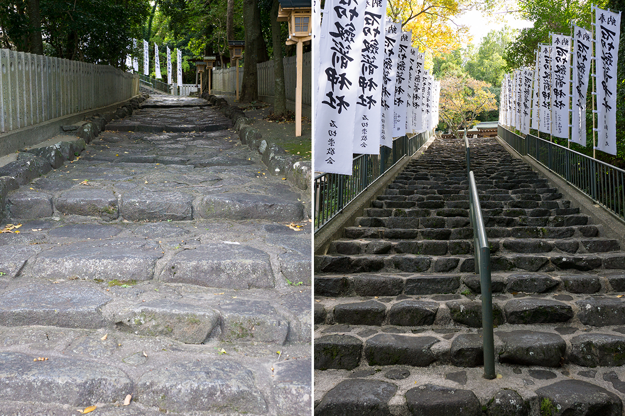 石切劔箭神社への石段
