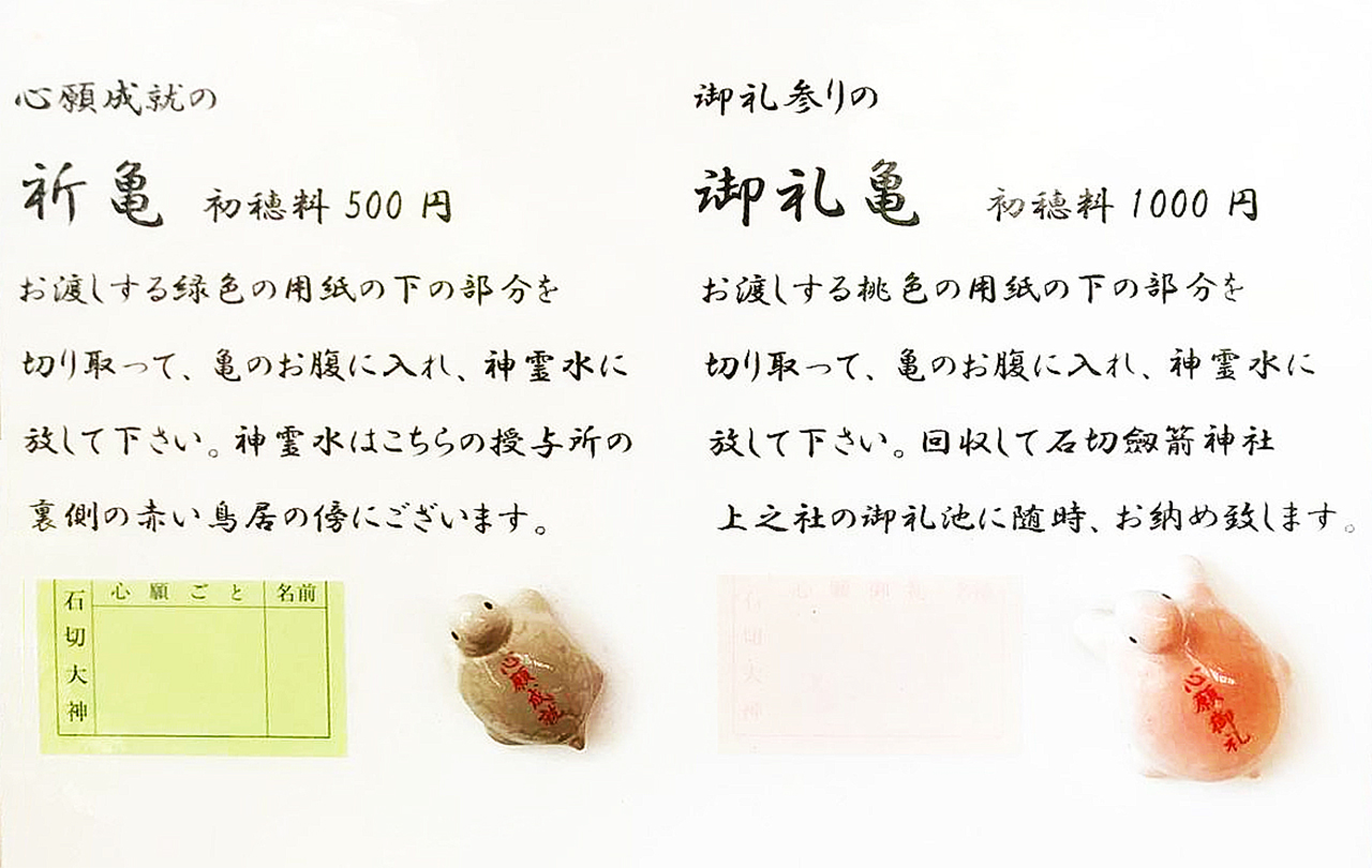 祈り亀の説明