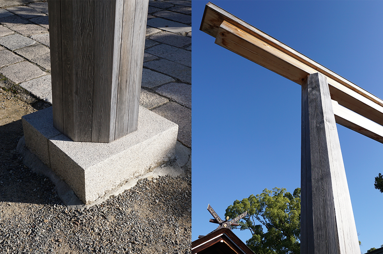 八角形の鳥居部分