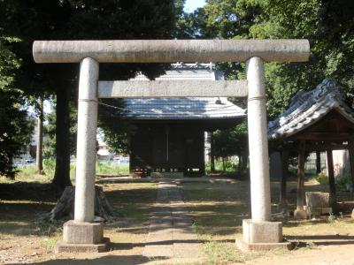 神明神社 鳥居と拝殿