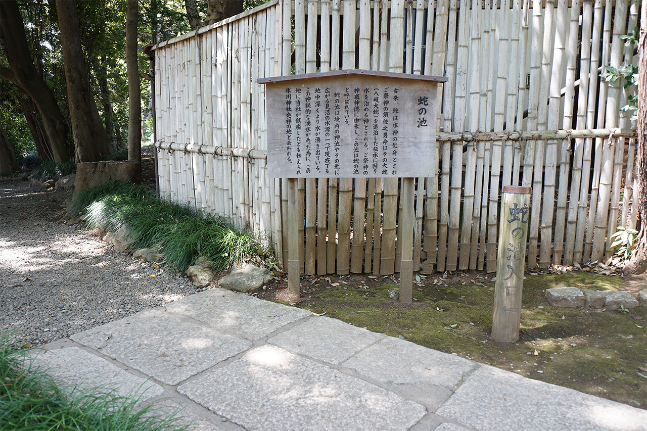 蛇の池案内看板