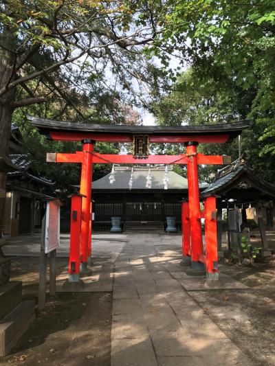 大谷場氷川神社 鳥居と拝殿