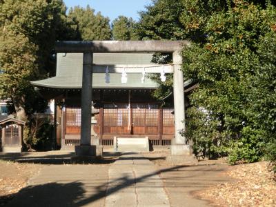 神明社 鳥居と拝殿