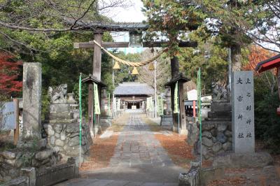 上之村神社 鳥居と拝殿