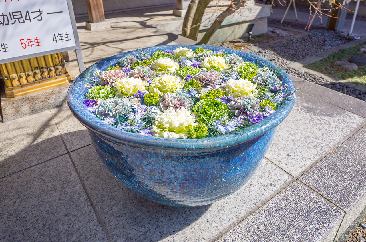 花手水の様子