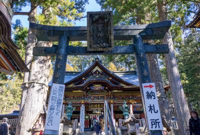 三峯神社 青銅鳥居 正面
