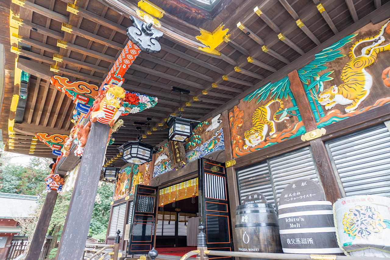 秩父神社 拝殿の彫刻